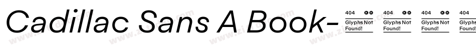 Cadillac Sans A Book字体转换